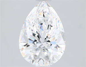 Picture of Natural Diamond 1.52 Carats, Pear with  Cut, D Color, VVS1 Clarity and Certified by GIA