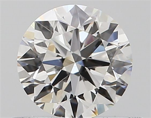 Picture of Natural Diamond 0.50 Carats, Round with Very Good Cut, I Color, SI1 Clarity and Certified by GIA