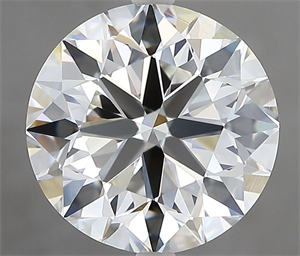 Picture of Natural Diamond 4.00 Carats, Round with Excellent Cut, H Color, VS1 Clarity and Certified by IGI