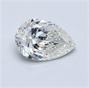 Natural Diamond 3.00 Carats, Pear with  Cut, I Color, SI1 Clarity and Certified by GIA