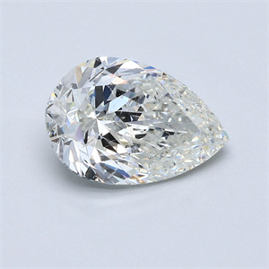 Picture of Natural Diamond 3.00 Carats, Pear with  Cut, I Color, SI1 Clarity and Certified by GIA