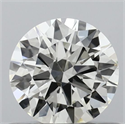 Natural Diamond 0.50 Carats, Round with Excellent Cut, I Color, VVS2 Clarity and Certified by IGI