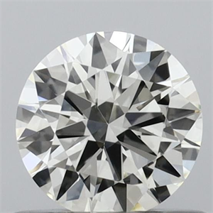 Picture of Natural Diamond 0.50 Carats, Round with Excellent Cut, I Color, VVS2 Clarity and Certified by IGI