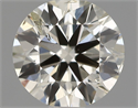 Natural Diamond 0.70 Carats, Round with Excellent Cut, J Color, SI2 Clarity and Certified by IGI