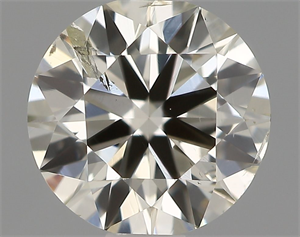 Picture of Natural Diamond 0.70 Carats, Round with Excellent Cut, J Color, SI2 Clarity and Certified by IGI