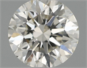 Natural Diamond 0.40 Carats, Round with Excellent Cut, H Color, SI1 Clarity and Certified by IGI