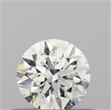 Natural Diamond 0.44 Carats, Round with Excellent Cut, I Color, VVS1 Clarity and Certified by IGI