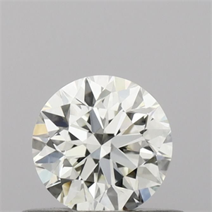 Picture of Natural Diamond 0.44 Carats, Round with Excellent Cut, I Color, VVS1 Clarity and Certified by IGI