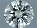 Natural Diamond 2.08 Carats, Round with Excellent Cut, I Color, VVS2 Clarity and Certified by IGI