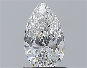 Picture of Natural Diamond 0.76 Carats, Pear with  Cut, E Color, VS1 Clarity and Certified by GIA