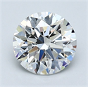 Natural Diamond 1.50 Carats, Round with Excellent Cut, G Color, VVS2 Clarity and Certified by GIA