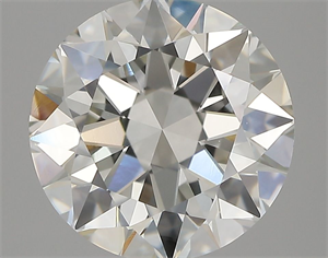 Picture of Natural Diamond 2.50 Carats, Round with Excellent Cut, I Color, VS1 Clarity and Certified by GIA