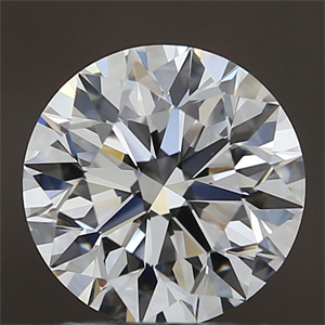 Picture of Natural Diamond 1.70 Carats, Round with Excellent Cut, E Color, VVS2 Clarity and Certified by GIA