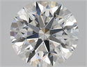 Natural Diamond 1.38 Carats, Round with Excellent Cut, E Color, VVS1 Clarity and Certified by GIA