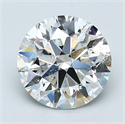 Natural Diamond 2.01 Carats, Round with Excellent Cut, F Color, SI2 Clarity and Certified by GIA