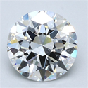 Natural Diamond 1.85 Carats, Round with Excellent Cut, F Color, VVS1 Clarity and Certified by GIA