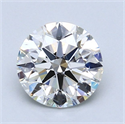 Natural Diamond 1.50 Carats, Round with Excellent Cut, F Color, SI1 Clarity and Certified by GIA