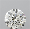 Natural Diamond 0.51 Carats, Round with Excellent Cut, I Color, VVS2 Clarity and Certified by IGI