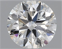 Natural Diamond 0.40 Carats, Round with Excellent Cut, H Color, SI1 Clarity and Certified by GIA