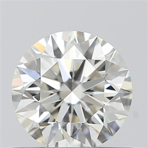 Picture of Natural Diamond 0.53 Carats, Round with Excellent Cut, J Color, VS1 Clarity and Certified by GIA