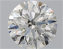 Natural Diamond 1.70 Carats, Round with Excellent Cut, H Color, VS1 Clarity and Certified by GIA