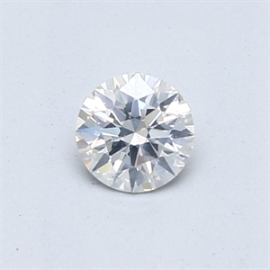 Picture of Natural Diamond 0.41 Carats, Round with Excellent Cut, F Color, I1 Clarity and Certified by GIA