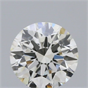 Natural Diamond 0.40 Carats, Round with Excellent Cut, K Color, VVS2 Clarity and Certified by GIA