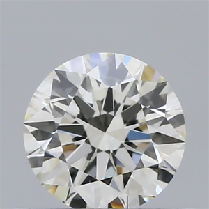 Picture of Natural Diamond 0.40 Carats, Round with Excellent Cut, K Color, VVS2 Clarity and Certified by GIA