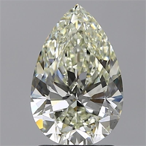 Picture of Natural Diamond 1.70 Carats, Pear with  Cut, K Color, SI1 Clarity and Certified by GIA