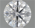 Natural Diamond 0.40 Carats, Round with Very Good Cut, D Color, I1 Clarity and Certified by GIA