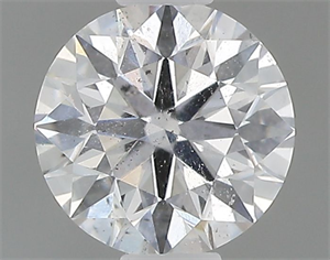 Picture of Natural Diamond 0.40 Carats, Round with Very Good Cut, D Color, I1 Clarity and Certified by GIA