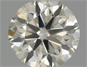 Natural Diamond 0.41 Carats, Round with Excellent Cut, J Color, SI2 Clarity and Certified by IGI