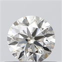 Natural Diamond 0.41 Carats, Round with Excellent Cut, K Color, VVS2 Clarity and Certified by GIA