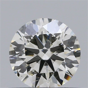 Picture of Natural Diamond 0.51 Carats, Round with Excellent Cut, H Color, SI2 Clarity and Certified by IGI