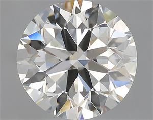 Picture of Natural Diamond 2.01 Carats, Round with Excellent Cut, H Color, VVS2 Clarity and Certified by GIA