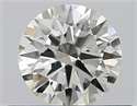 Natural Diamond 0.40 Carats, Round with Excellent Cut, J Color, IF Clarity and Certified by GIA