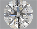 Natural Diamond 0.44 Carats, Round with Excellent Cut, J Color, SI1 Clarity and Certified by GIA