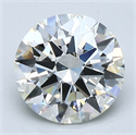 Natural Diamond 2.00 Carats, Round with Excellent Cut, J Color, VVS1 Clarity and Certified by GIA