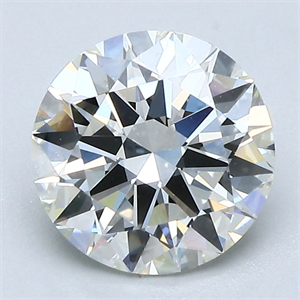 Picture of Natural Diamond 2.00 Carats, Round with Excellent Cut, J Color, VVS1 Clarity and Certified by GIA