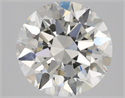 Natural Diamond 1.80 Carats, Round with Excellent Cut, G Color, VVS2 Clarity and Certified by IGI