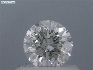 Picture of Natural Diamond 0.50 Carats, Round with Good Cut, G Color, I1 Clarity and Certified by IGI