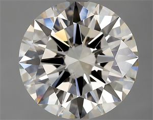 Picture of Natural Diamond 3.13 Carats, Round with Excellent Cut, K Color, VVS1 Clarity and Certified by GIA