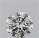 Natural Diamond 2.02 Carats, Round with Very Good Cut, H Color, I1 Clarity and Certified by GIA