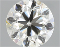 Natural Diamond 0.40 Carats, Round with Good Cut, I Color, VVS1 Clarity and Certified by IGI