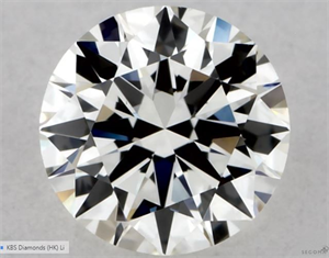 Picture of Natural Diamond 0.40 Carats, Round with Excellent Cut, I Color, VS1 Clarity and Certified by GIA