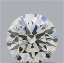 Natural Diamond 0.50 Carats, Round with Excellent Cut, H Color, SI1 Clarity and Certified by IGI