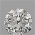 Natural Diamond 0.50 Carats, Round with Good Cut, H Color, I1 Clarity and Certified by GIA