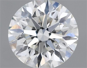 Picture of Natural Diamond 0.40 Carats, Round with Excellent Cut, I Color, VS2 Clarity and Certified by GIA