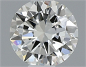 Natural Diamond 0.40 Carats, Round with Very Good Cut, J Color, VVS1 Clarity and Certified by GIA