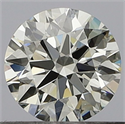 Natural Diamond 0.41 Carats, Round with Excellent Cut, K Color, VVS1 Clarity and Certified by GIA